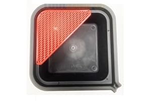 TOOLZONE Oil Drain Tray Pan Square Coolant Fluid Gearbox Fuel Bucket 10L Car bike Tool