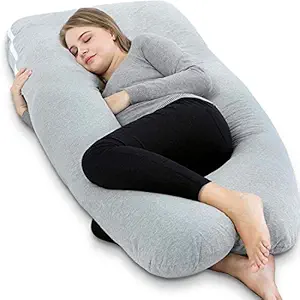Laura a Home Decoration Solution Full Body U Shaped Maternity Pillow for Pregnant Women and Back Pain