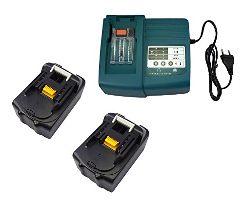 2pcs 18V 5.0Ah Ersetzen Makita Akku BL1830 BL1840 BL1850 mit Makita Ladegeräte DC18RA DC18SC DC1803 DC1804 DC14SA
