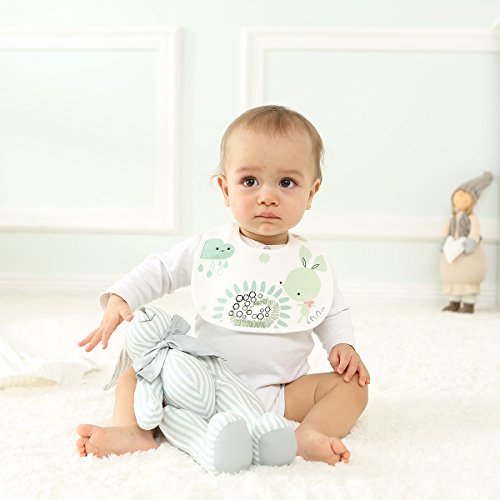 4er Baby Newborn Bib Mull-Lätzchen Muslin Bandana Dreieckstuch 100% Baumwolle Sabbern Spucken - 2