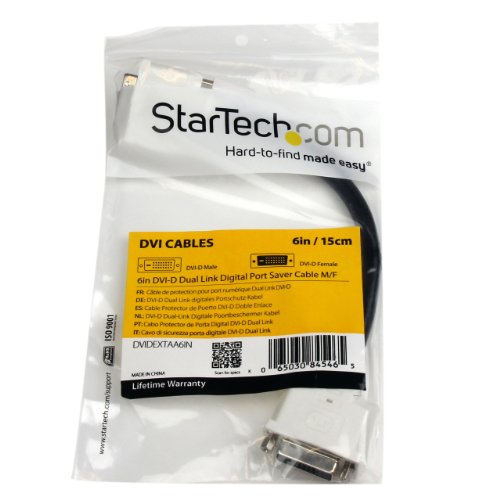 StarTech.Com DVIDEXTAA6IN 15 cm DVI-D Dual Link Monitor Verlängerungskabel - 4