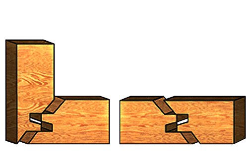 45° HM Hartmetall bestückte Verleimfräser Oberfräser Holzfräser Nut Feder 6mm - 2
