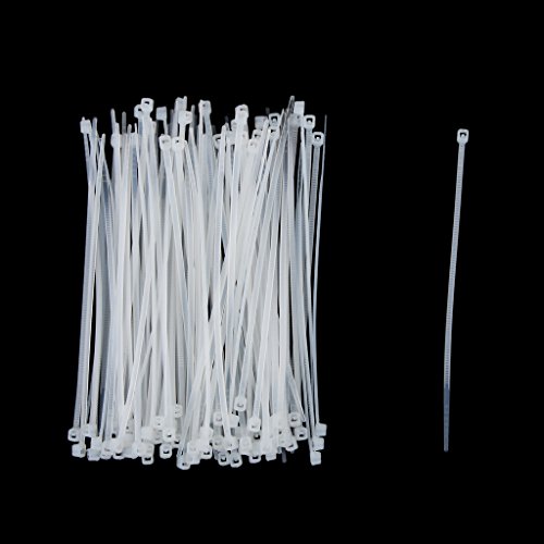 100pcs 1.9x150mm/100MM Nylon Micro USB 2.0 Synchronisierungs Daten Ladekabel – Weiß, 1.9x100mm - 2