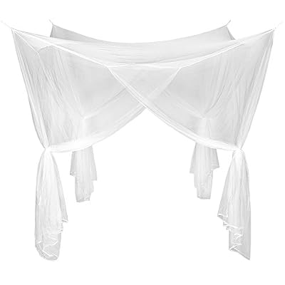 TecTake Ciel de Lit Moustiquaire Baldaquin | 230x220x210 cm | Blanc