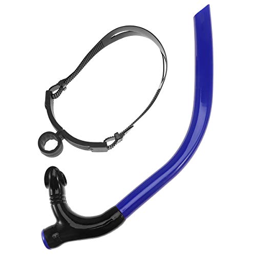 LIOOBO Tuba de Plongée pour Entraînement de Natation et Formation de Plongée (Bleu)