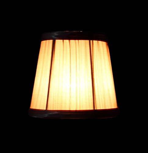 Splink 2 Pcs Lampenschirm E12 Stain Stoff Stehlampe Tischlampenschirm Vintage Stil Roserot - 2