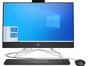 HP All-in-One 23.8-Inch FHD with Alexa Built-in (10th Gen Intel Core i3-10100T/8GB/1TB HDD/Win 10/MS Office 2019/Jet Black), 24-df0060in