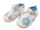 Bigood Baby Toddler PU Leather Shoes Walking Sneaker Sunflower Blue