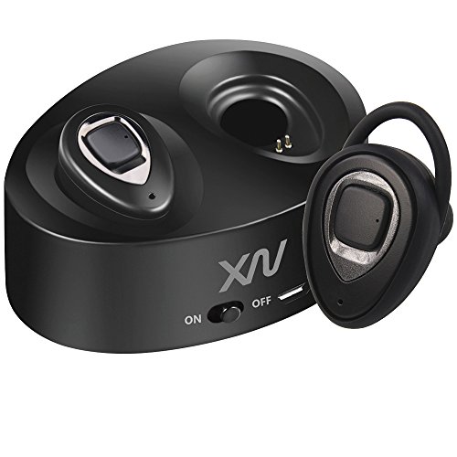 Auricolare Bluetooth 5.1 Singolo Con Cancellazione Del Rumore – 20 Ore Di Chiamata, Stile Lavalier, Nero