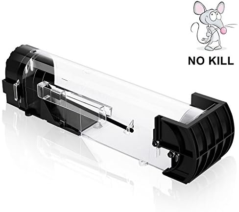 KONVINIT Humane Mouse Trap, Live Mice Trap No Kill, Reusable Catch and Release Rodents, Bigger and Longer, Easier to Catch Large Rats, 1 pack