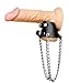 Produktbild Bondage echt Leder Ball Stretcher Hodensack Stretcher Penis Hoden Manschette Fallschirm mit Gewichte Kette für Hoden Penis Gewicht Hodenstrecker
