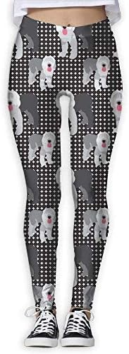 Nicegift Old English Sheep Dog Women Fitness Yoga Leggings Sport Yoga Pants