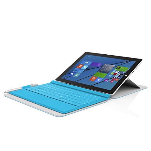Incipio Roosevelt Klapptasche für Microsoft Surface 3 – von Microsoft zertifizierte Kunstledertasche mit Kickstand Kompatibilität und Magnetverschluss – cyan - 5