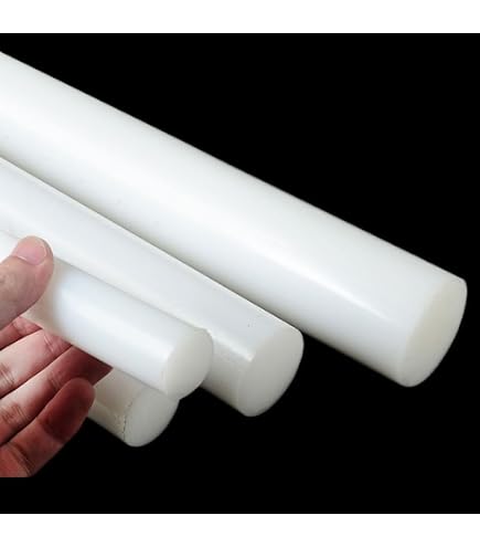 PTFE Round Rod – White, 500mm Length, 20mm Diameter, Solid Teflon Bar For High-Temp & Chemical Applications