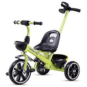 Baybee Hero II Tricycle for Kids, Plug n Play Cycle for Kids Ride on with Storage Space & Parental Handle, Kids Tricycle| Baby Cycle, Children Cycle Suitable for Boys & Girls Age 1.5-5 Years, Green