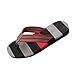 Produktbild Gaddrt Männer Sommer Streifen Flache Slipper Herren Casual Schuhe Sandalen Indoor oder Outdoor Anti-Rutsch Flip Flops Soft Sport Sliders Bad Strand Pool Schuhe (44, grau)