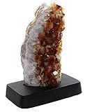 echte citrin druse Höhe: 18 cm / Breite: 14 cm / Tiefe: 8,5 cm (Angaben mit Sockel)