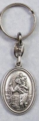 KeyringSaint Christopher. Saint Christopher Keyring. St Christopher Medal.