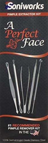 Blackhead and Pimple Remover Kit - Instructions Included - 5 Comedone Extractor Tools - Excellent for Acne Treatment, Pimple Popping, Blackhead Extraction, Zit Removing, Blemish Removal, Whitehead Popping, and Facial Blemishes