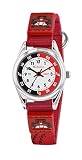 Tikkers Jungen Analog Quarz Uhr mit Stoff Armband TK0158