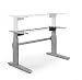 Produktbild Ergobasis elektrisches Tischgestell 2019, stufenlos höhenverstellbar von ca. 63-128 cm, breitenverstellbar, 2 Motoren als ergonomisches Schreibtischgestell, für Tischplatten geeignet bis 200x100 cm