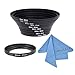 Produktbild CAM-ULATA 10 Teiliges Filteradapter Step Up Ringe Set 30-37mm, 37-49mm, 49-52mm, 52-55mm, 55-58mm, 58-62mm, 62-67mm, 67-72mm, 72-77mm, 77-82mm Objektivadapter Adapterringe Filteradapter Schwarz für Canon Nikon Sony Sigma