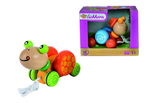 Eichhorn 100002414 – Nachziehtier, 2-fach sortiert – Schnecke / Schildkröte – 15cm – zum Nachziehen - 4