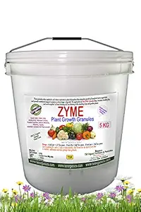 TSR Organic Fertilisers & Pesticides Zyme granules 5 Kg Bucket for All Purpose Fertilizer Vegetables Fruits Flowers Leafy.etc