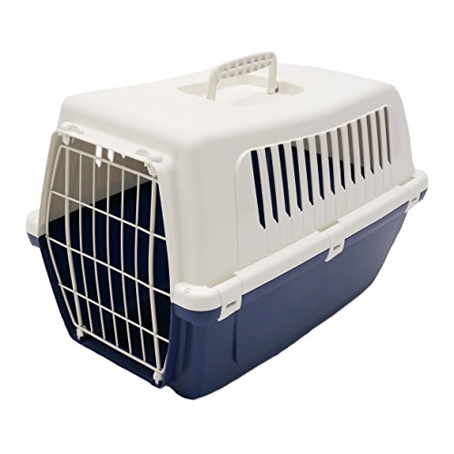 Rosewood Vision Classic - Transportín para Gatos y Mascotas (50 cm), Color Azul