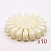 10x Natural White False Nail Art Tips Sticks Polish Display Wheel For Practice Salon