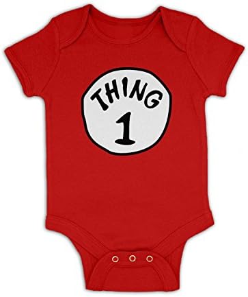 Thing 1 Costume Baby Grow - Red 3-6 Months