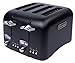 Produktbild DeLonghi Argento Schwarz 4 scheiben Breit Schlitz Toaster