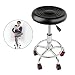 Produktbild Hocker, Rollhocker Arbeitshocker Hocker Drehhocker Kosmetikhocker Praxishocker höhenverstellbar mit Rollen, 360° drehbar, Ergonomisch geformte Barber Tattoo Friseur Stühle schwarz