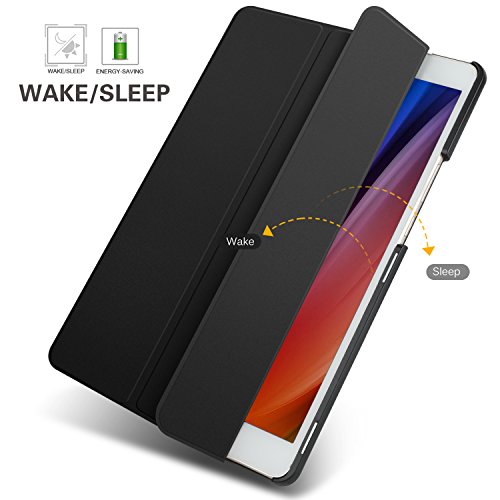 ELTD Huawei Mediapad M3 8.4 Hülle Case – Ultra Schlank Smart Cover Tasche Schutzhülle Case für Huawei Mediapad M3 8.4 mit Standfunktion, Schwarz - 2