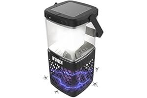 N'OVEEN IKN 895 Solarna lampa owadobójcza- elektryczna pułapka na owady z własnym zasilaniem, przenośna elektrycznana muchy – elektryczny zabijacz na owady!