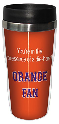 Tree-Free Greetings Orange College Basketball Sip 'N Go Stainless Steel Lined Travel Tumbler, 16 Ounce (sg24902), Acrylic, Multicolor