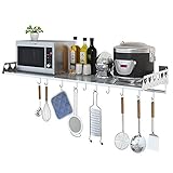 Étagère De Cuisine Murale En Inox Pour Four à Micro-Ondes