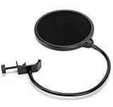 Material: ABS + Metall Demarkt Popschutz Popkiller Popfilter Pop Filter Schutz Schirm für Mikrofon Mic Maske Studio Metall+ABS