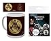 Produktbild Set: Assassin's Creed, Origins, Gold Icons Foto-Tasse Kaffeetasse (9x8 cm) Inklusive 1 Assassin's Creed Button Pack (15x10 cm)