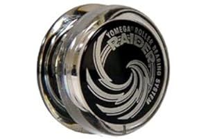 Yomega Raider - Profesional Responsive Ball Bearing Yoyo, ideal para niños, Beginners y para Advanced String Yo-Yo Trucos y Looping Play. + Extra 2 Strings (Clear/Black Cap)