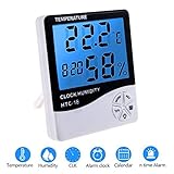 barometro digital para que sirve ❤ La Protección De La Salud - Se puede vigilar su salud, de acuerdo a la humedad y la temperatura ambiente, y puede registrar la temperatura maxima y minima y la humedad.Por prevenir los resfriados, sequedad de la piel, asma.