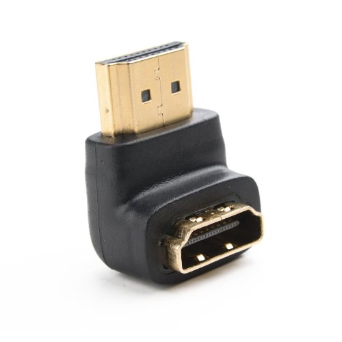 UBest 3x HDMI 90° Winkeladapter 19pol / HDMI-Stecker auf HDMI-Buchse – VERGOLDETE Kontakte Schwarz - 5