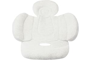 KAKIBLIN Cojín para cochecito de bebé, forro suave para cochecito de bebé, cojín de apoyo para la cabeza y el cuerpo, lavable, cojín de apoyo para la cabeza del cochecito de bebé, almohada de apoyo