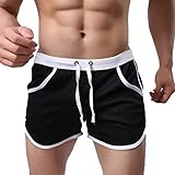 ✪‿✪ zarupeng✦‿✦Verano de los Hombres Estilo Deportes Simples Pantalones Cortos para el Ejercicio Inicio Pantalones de Playa Traje de baño
