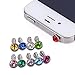 Produktbild 10x modischer glitzernder diamantener Anti-Staub-Schutz 3.5mm Kopfhörer Kopfhörerklinkenschutz für Telefone by DELIAWINTERFEL