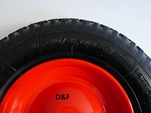 Schubkarrenrad luftbereift 4.80/4.00-8- inkl. Achse Ø 380mm – 92mm Breite – 200kg - 6