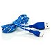 Produktbild Saxonia - 1m Micro-USB auf USB Kabel Ladekabel Universal für Tablet Smartphone und E-Book Reader (ebooks) Blau