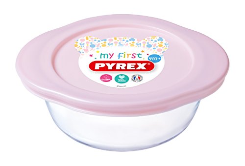 Pyrex My First Dining Set (Pink Lid, Pack of 5)