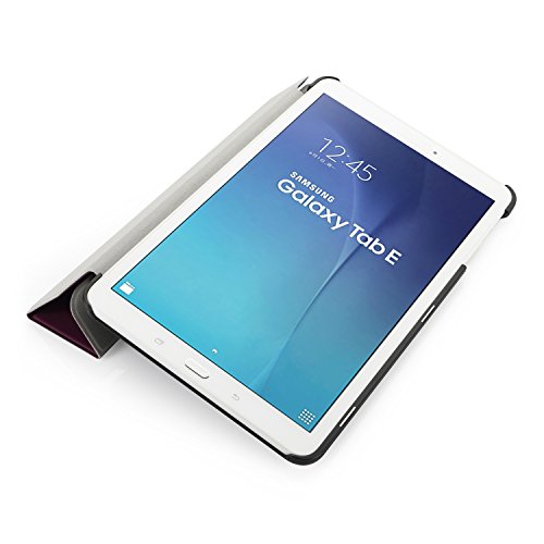 iHarbort® Samsung Galaxy Tab E 9.6 Hülle – Ultra Slim Leder Tasche Hülle Etui Schutzhülle Für Samsung Galaxy Tab E 9.6 Zoll T560 T565 Case Cover Holder (Galaxy Tab E 9.6, lila) - 4