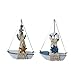 Produktbild Gazechimp 2pcs Holz Nautische Modellschiff Segelboot Segelschiff Modell Boot Haus Tisch Dekoration Ornament Geschenke